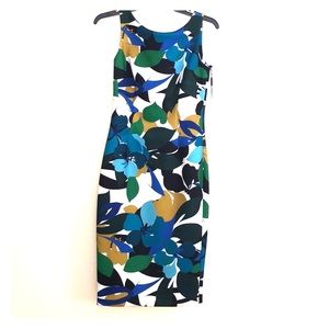 Floral Calvin Klein fitted dress
